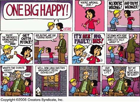 One big happy comic strip - Rick Detorie's "One Big Happy" follows the daily life of six-year-old Ruthie and her family. One Big Happy for 1/14/2024 | One Big Happy | Comics | ArcaMax Publishing ArcaMax